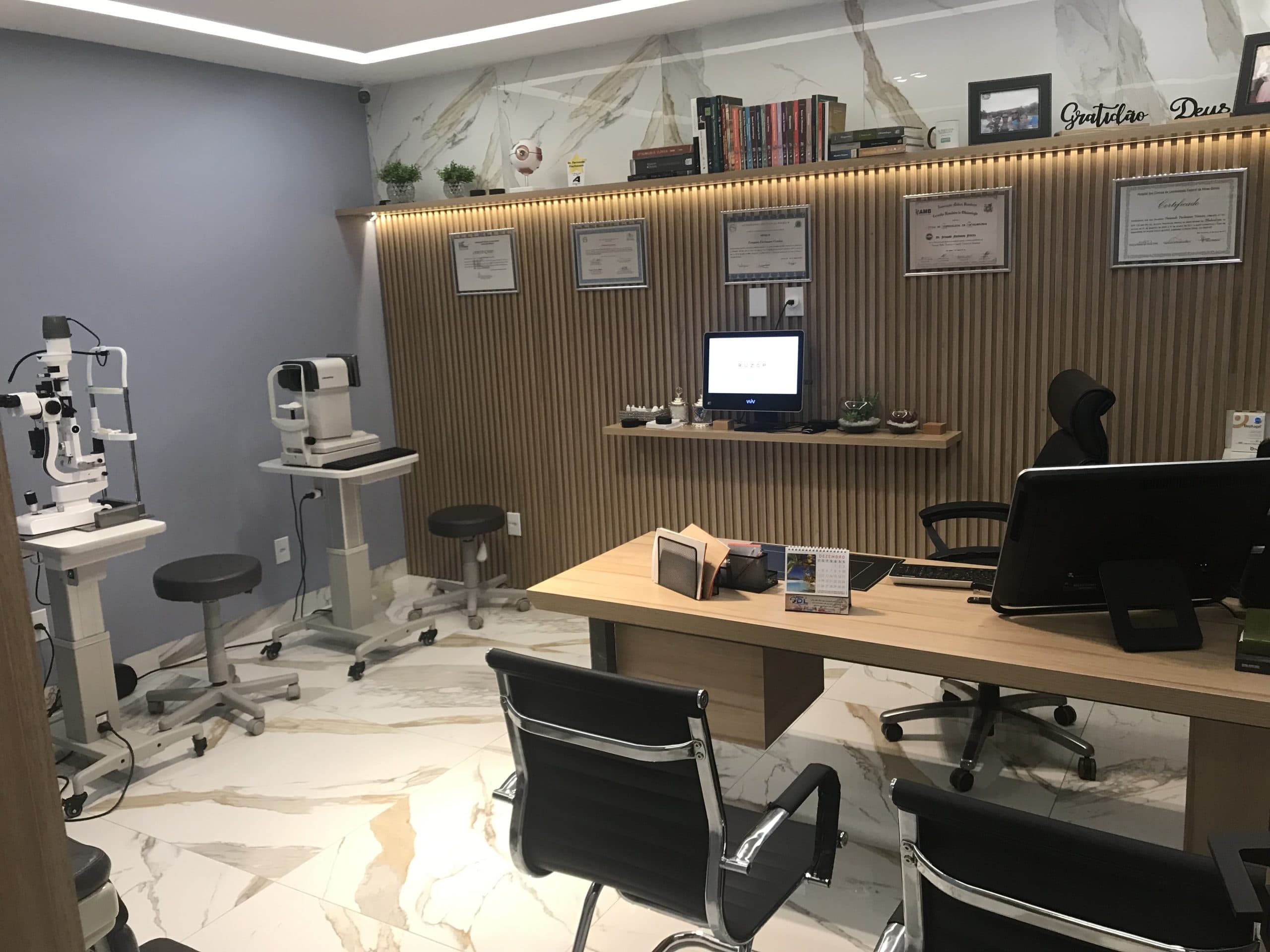 Recepção da NEO Clínica de Olhos