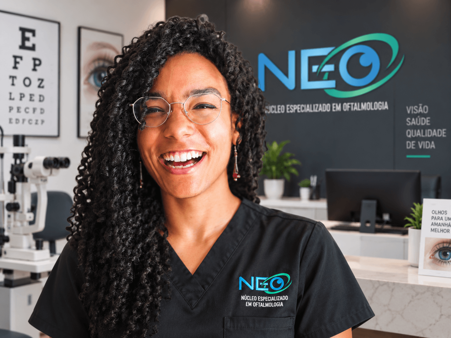 Equipe da NEO Clínica de Olhos em Açailândia
